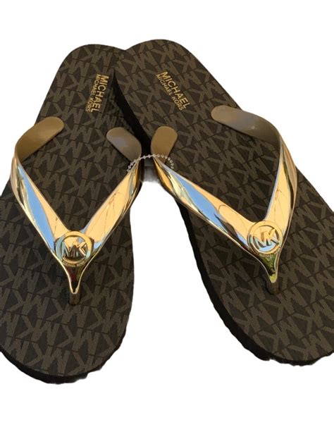 Schwarze MICHAEL Michael Kors Flip Flops online 